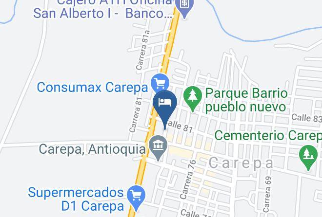 Carepa - Hotel Cedros Plaza Maps