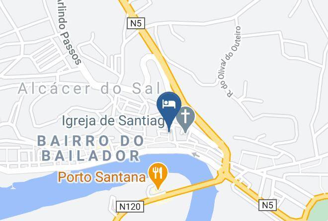 Alcacer Do Sal - Hotel Cegonha Maps