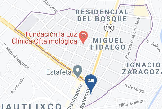 Cuautla - Hotel Cejbihz Maps