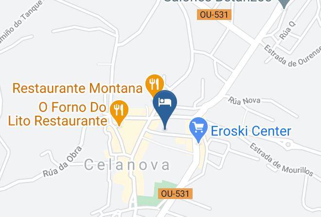 Ourense - Hotel Celanova Maps