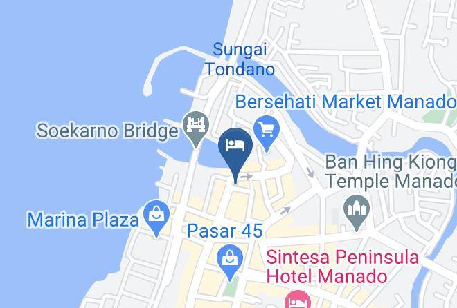 Kota Manado - Hotel Celebes Maps