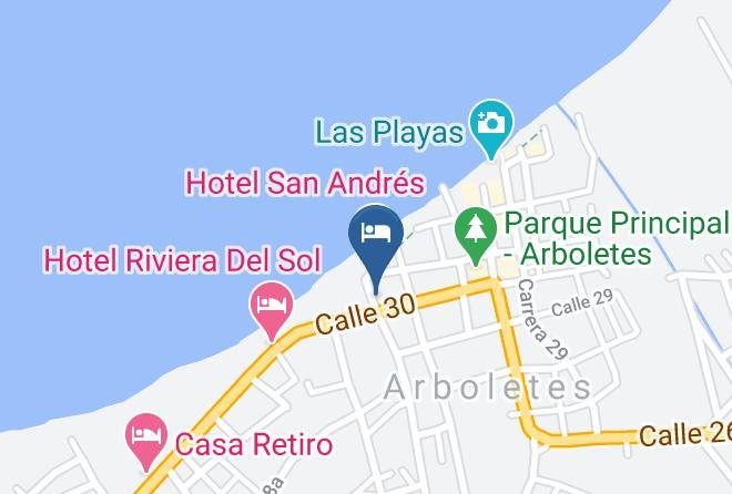 Arboletes - Hotel Celeste Real Maps