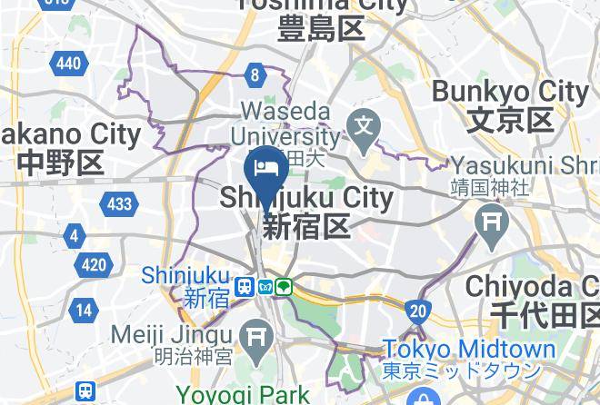 Shinjuku Ward - Hotel Cen Maps