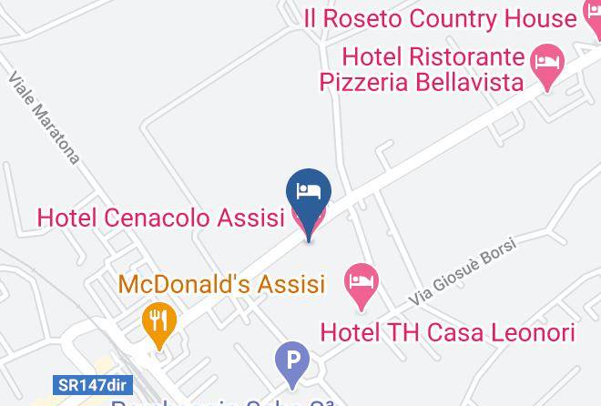 Perugia - Hotel Cenacolo Assisi Maps