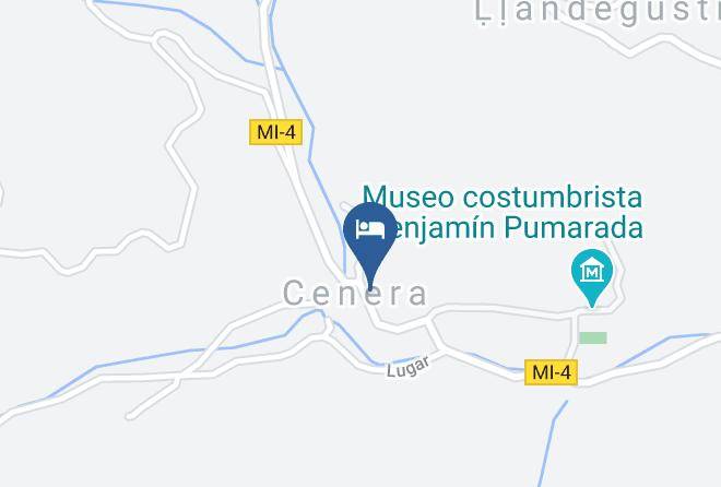 Asturias - Hotel Cenera Maps