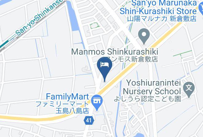 Kurashiki City - Hotel Cent Inn Kurashiki Maps