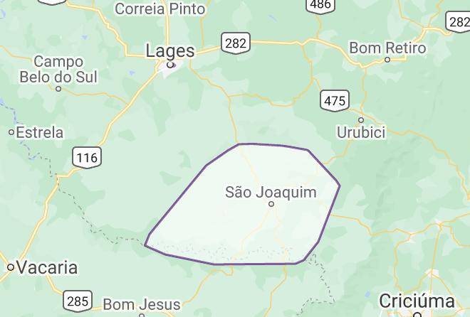 Sao Joaquim - Hotel Centauro Lages Maps