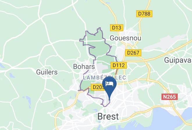 Finistere - Hotel Center Brest Logis Maps