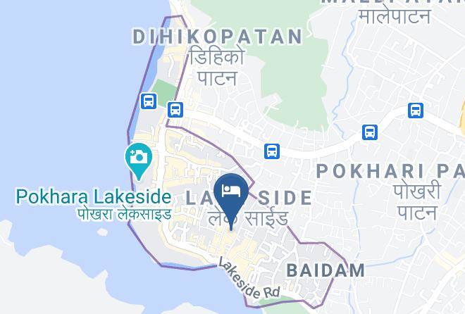 Pokhara - Hotel Center Lake Maps