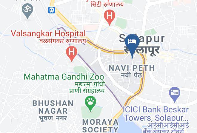 Sholapur - Hotel Center Point Maps