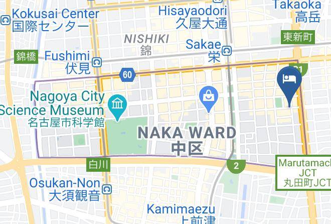 Nagoya City Naka Ward - Hotel Centmain Nagoya Maps