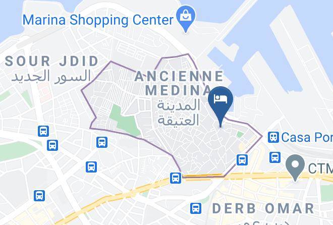 Casablanca - Hotel Central Maps
