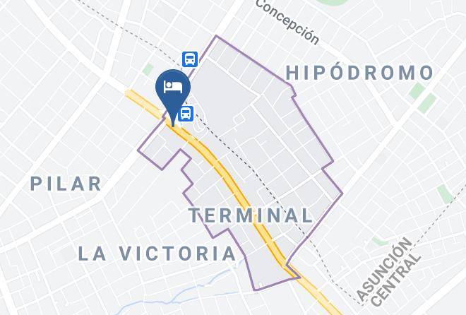 Asuncion - Hotel Central Maps