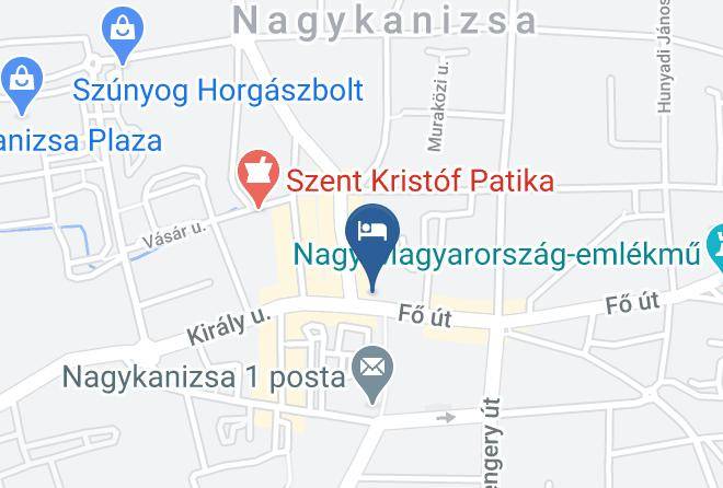 Nagykanizsa - Hotel Central Maps