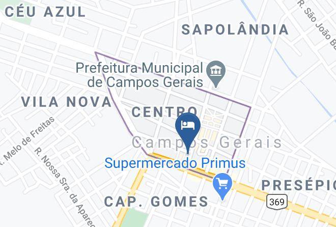 Campos Gerais - Hotel Central Maps