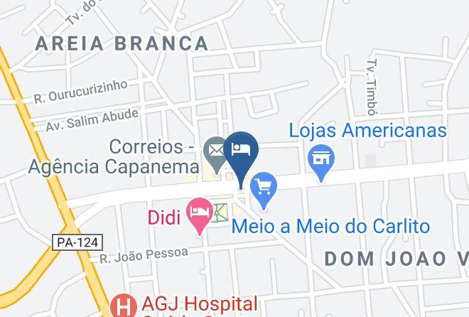 Capanema - Hotel Central Maps