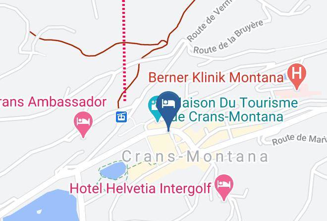Sierre - Hotel Central Crans Montana Maps