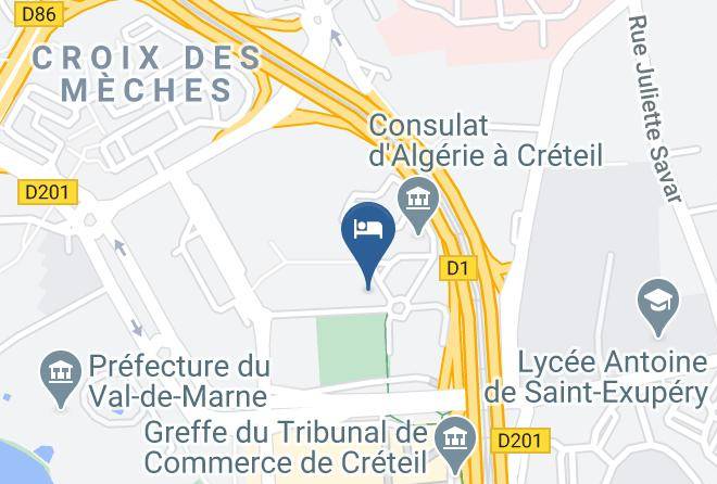 Val De Marne - Hotel Central Creteil Maps