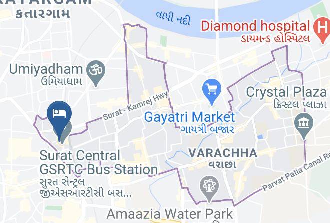 Surat - Central Beacon Hotel Surat Maps