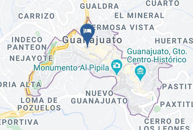 Guanajuato City Centre - Hotel Central Maps