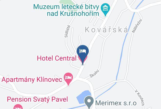 Chomutov - Hotel Central Maps