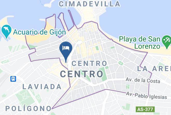 Asturias - Hotel Central Maps
