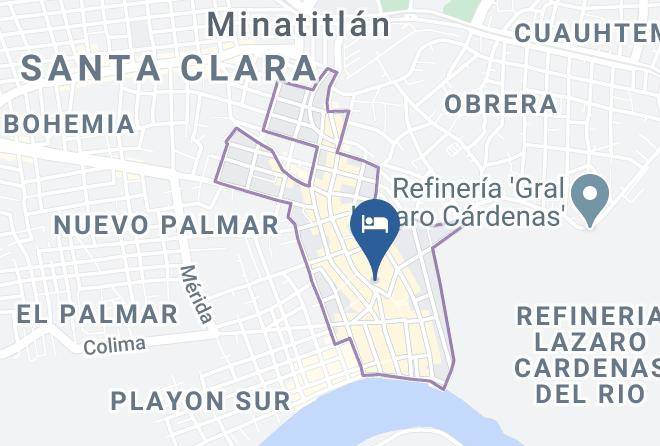 Minatitlan - Hotel Central Maps