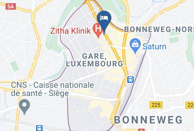 Luxembourg Gare - Hotel Central Molitor 3 Stars Maps