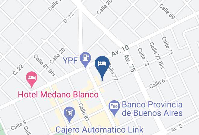 Necochea - Hotel Central Maps