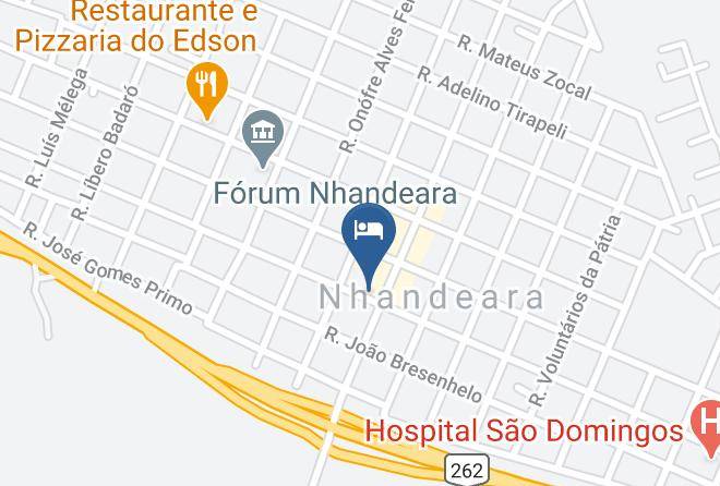 Nhandeara - Hotel Central Nhandeara Maps