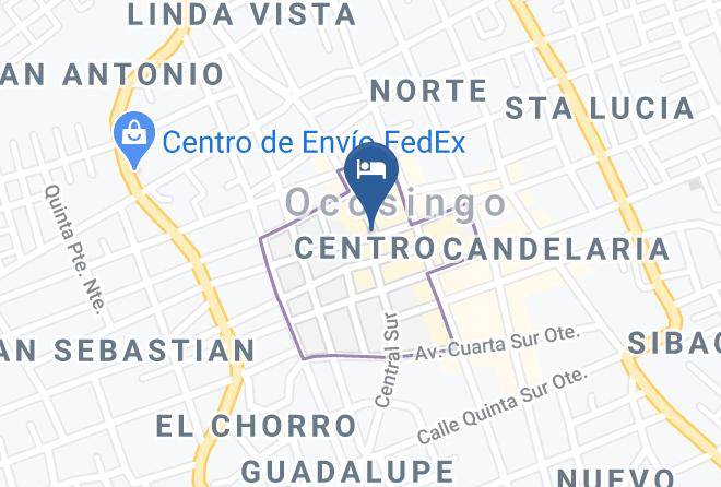 Ocosingo - Hotel Central Maps