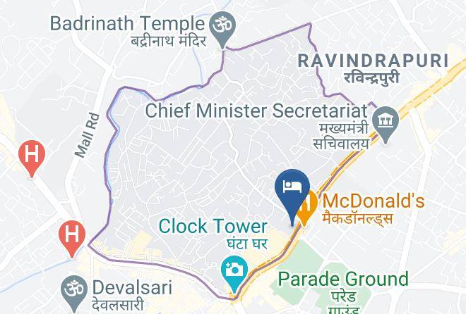 Dehradun - Hotel Central Palace Maps