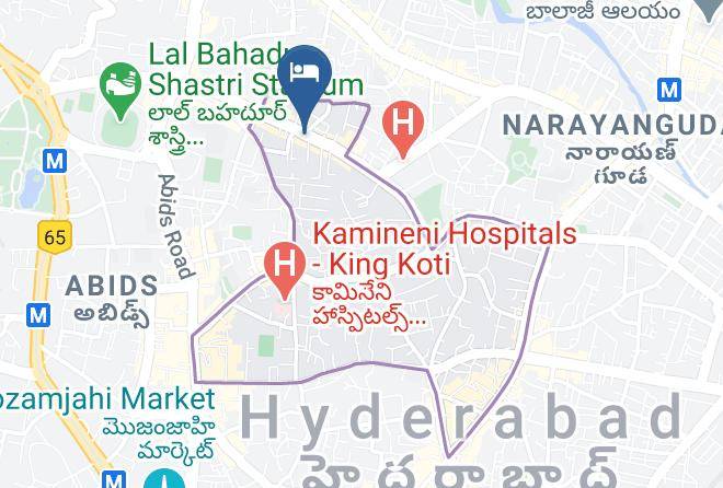 Hyderabad - Hotel Central Park 3 Star Maps