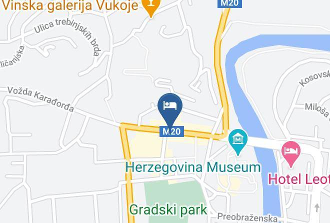 Trebinje - Hotel Central Park Maps