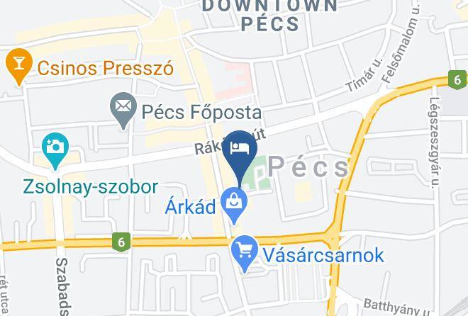 Pecs - Hotel Central Maps