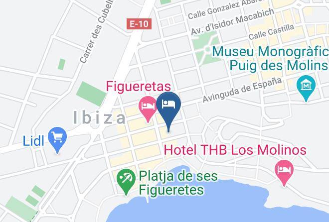 Baleares - Hotel Central Playa Maps