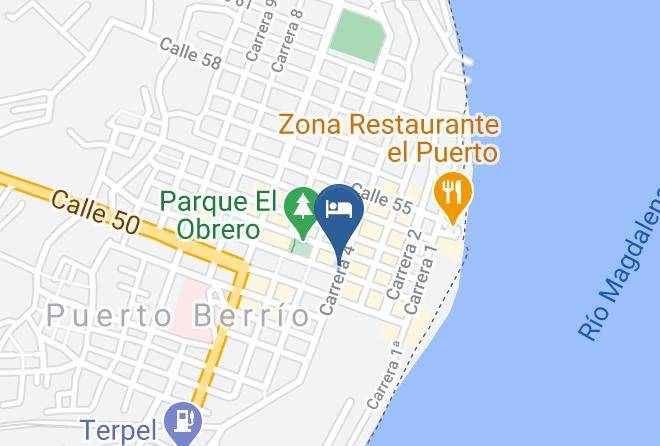 Puerto Berrio - Hotel Central Maps