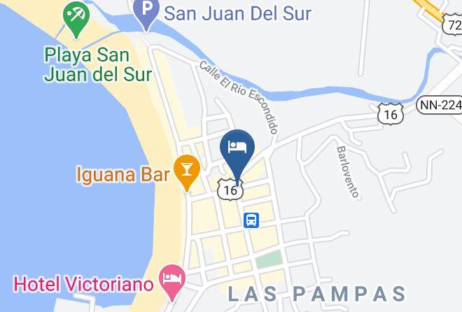 San Juan Del Sur - Hotel Central Maps