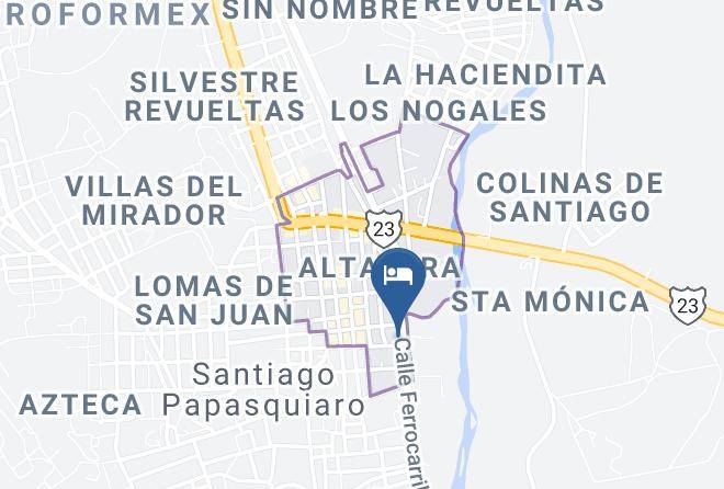 Santiago Papasquiaro - Hotel Central Maps