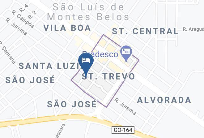 Sao Luis De Montes Belos - Hotel Central Maps