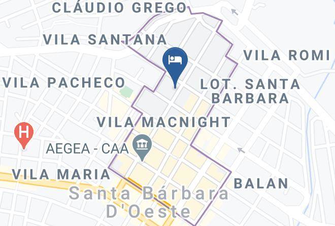 Santa Barbara Doeste - Hotel Central Sbo Maps