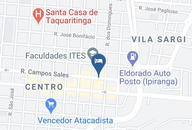 Taquaritinga - Hotel Central Maps