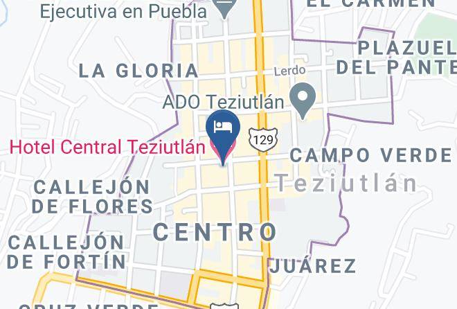 Teziutlan - Hotel Central Teziutlan Maps