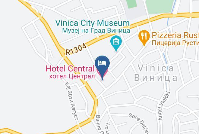 Vinica - Hotel Central Maps