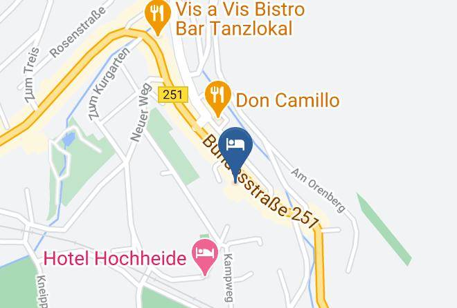 Waldeck Frankenberg - Hotel Central Maps