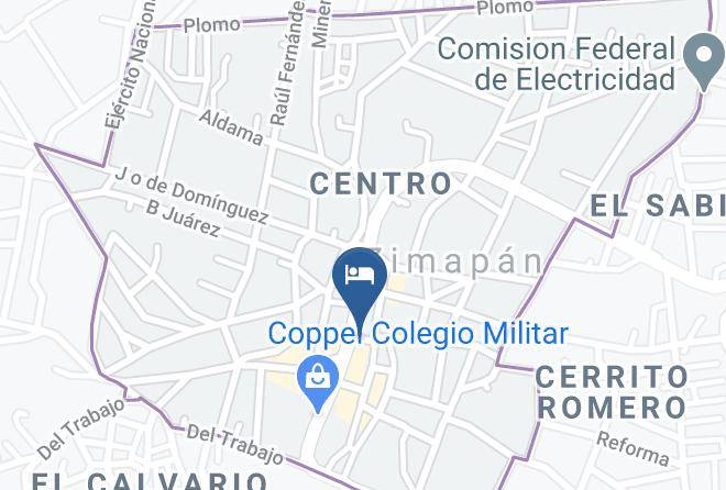 Zimapan - Hotel Central Maps
