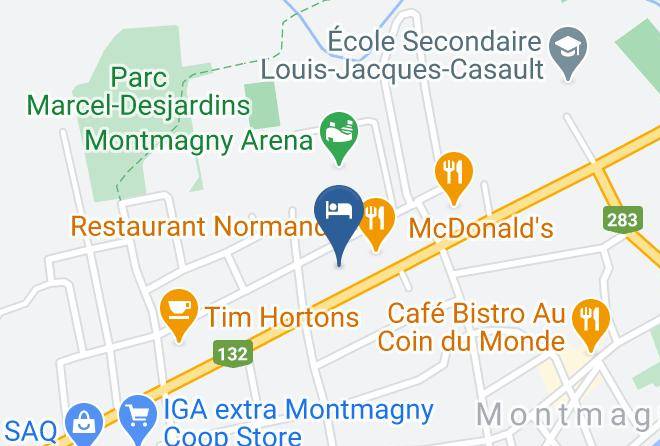 Montmagny Regional County Municipality - Hotel Centre Ville Maps