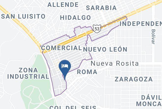 San Juan De Sabinas - Hotel Centro Express Maps