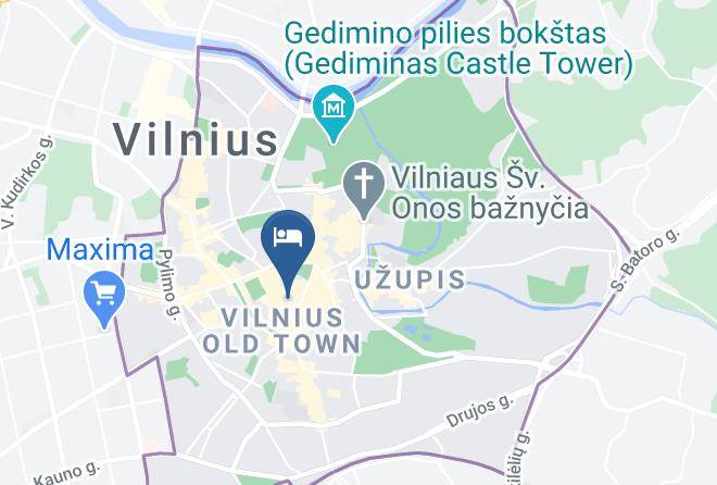 Vilnius - Hotel Centro Kubas Maps