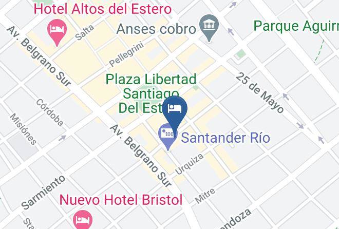 Santiago Del Estero - Hotel Centro Maps